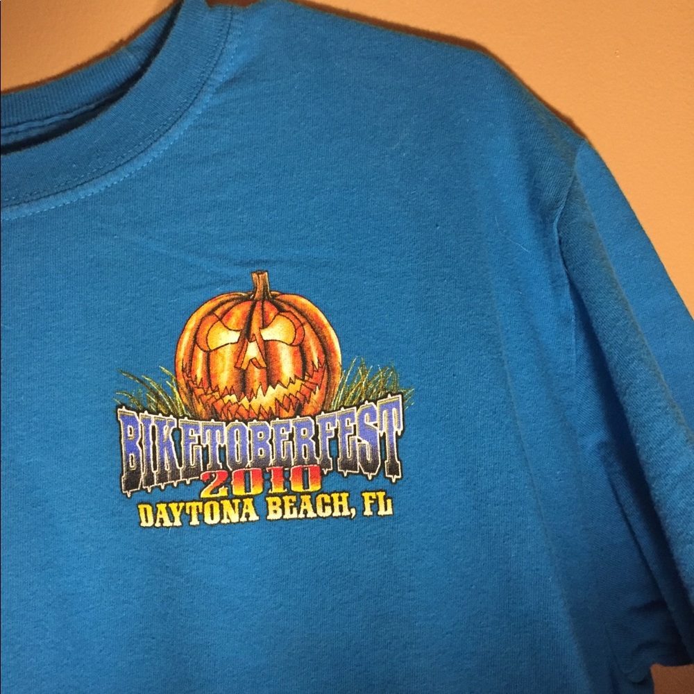 Blue biketober shirt from Daytona bike fest!!
